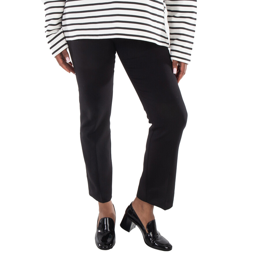 Ladies Black Umanita Merino Wool Blend Trousers