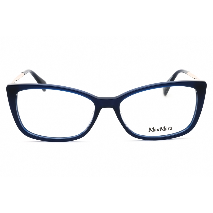 Max Mara Ladies Blue Rectangular Eyeglass Frames Mm5026