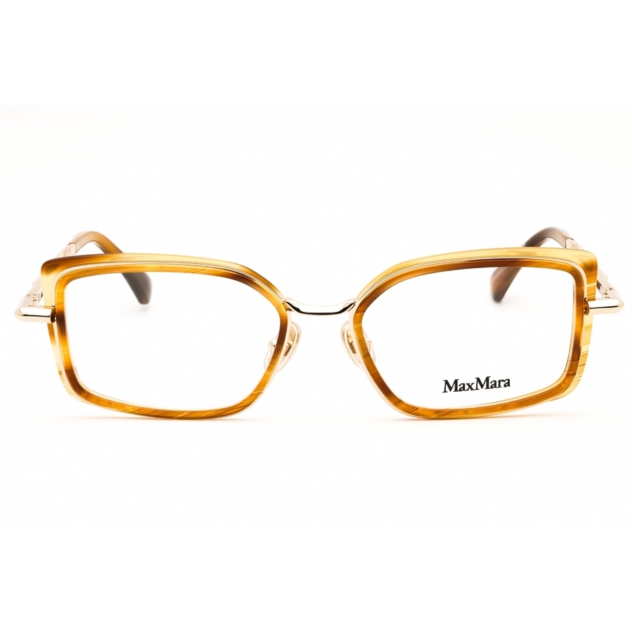 Max Mara Ladies Brown Rectangular Eyeglass Frames Mm5186