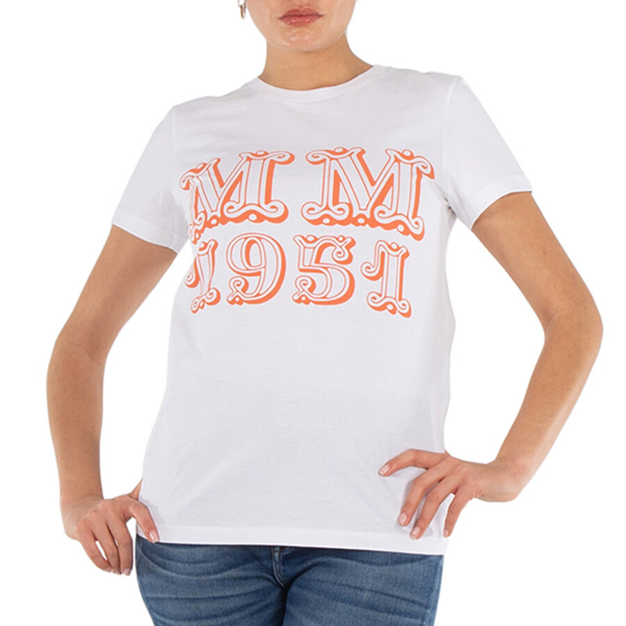 Ladies Optical White 1951 Mincio Cotton T-Shirt, Size X-Small