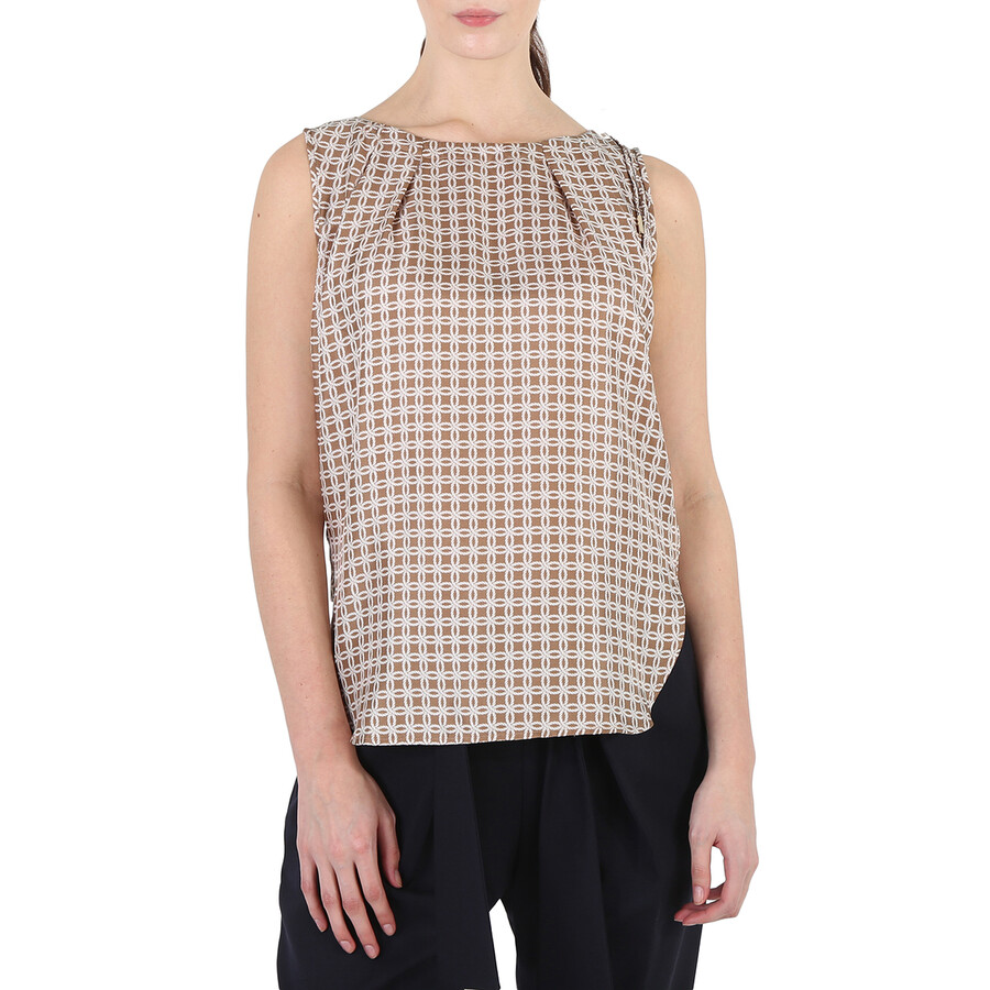 Max Mara Ladies Zac Printed Sleeveless Top