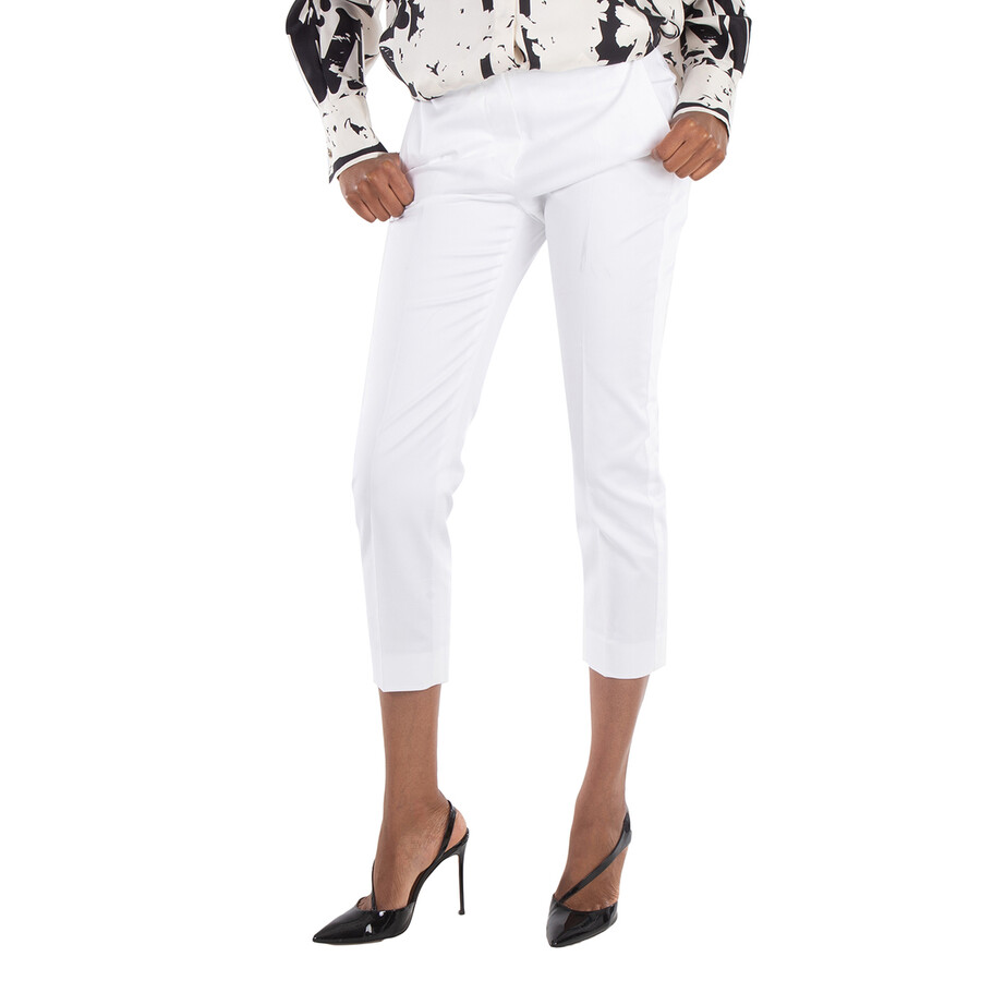 Max Mara Lince Classic Cigarette Pants In White