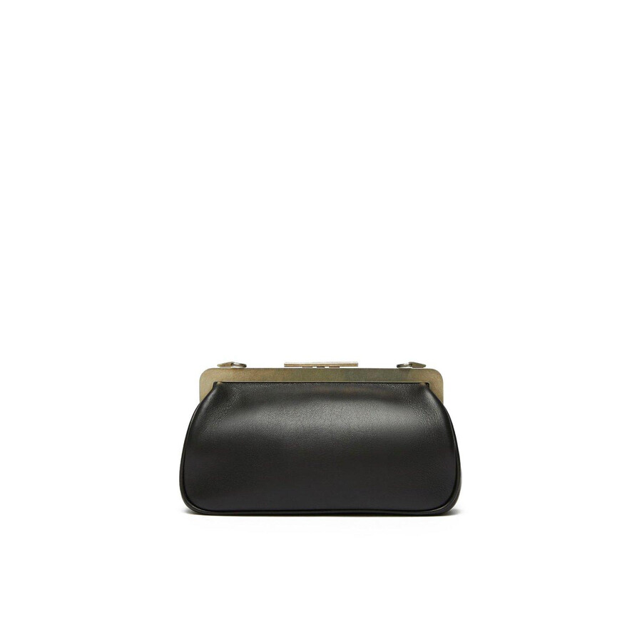 Max Mara Logo Detailed Shoulder Bag In Black