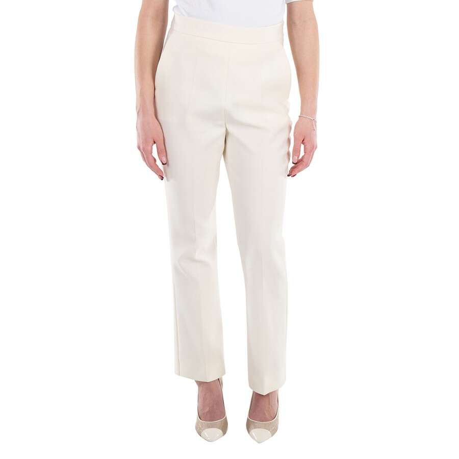 Nepeta Wool-Blend Crepe Trouser