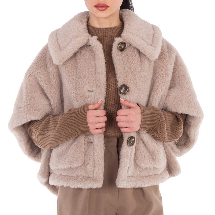 MAX MARA｜ (NEWTERZO1 (24736332 008 / 24736332600 008)) Tan Newterzo Jacket by Max Mara on Sale