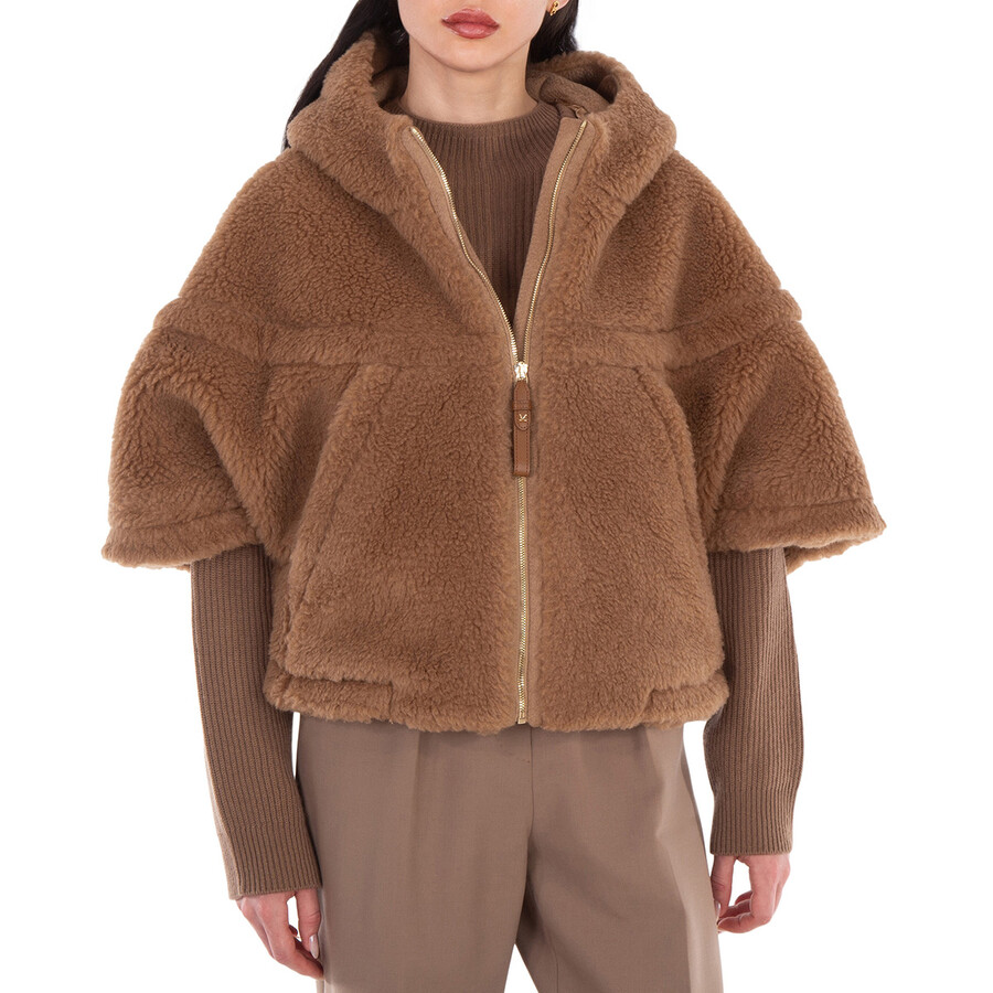 Petalo Hooded Camel Hair And Silk-Blend Jacket