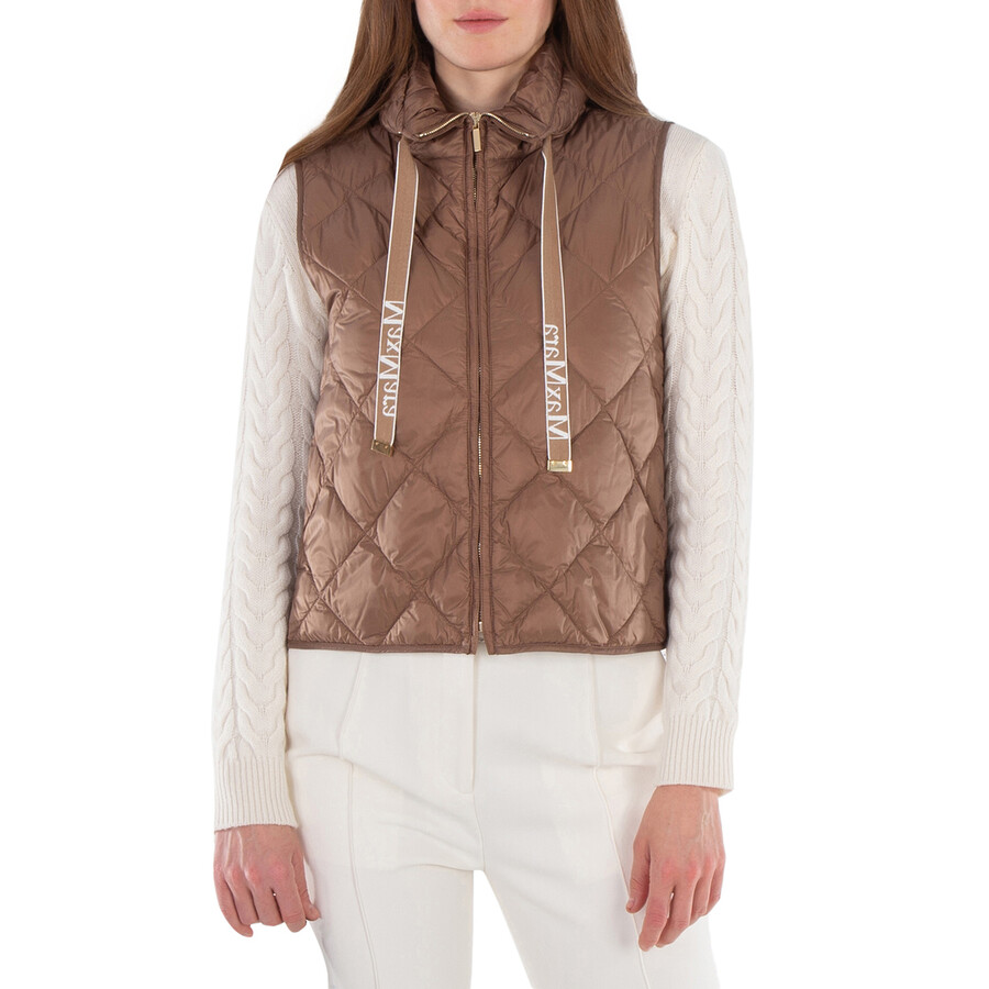 Max Mara The Cube Tregic Quilted Puffer Vest, Brand Size 38 (US