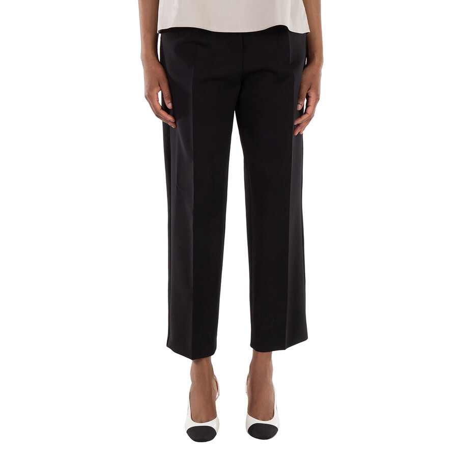 【関税＆送料込み】Max Mara Verbano Slim-Fit Stretch-Wool T Max Mara Verbano Stretch-Wool Trousers, Brand Size 38 ( US