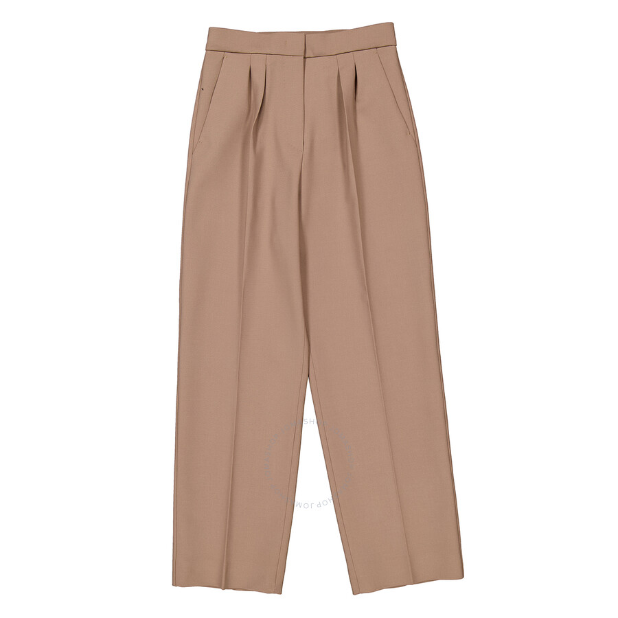 Max Mara Verbano Slim-fit Tailored Pants In Yellow