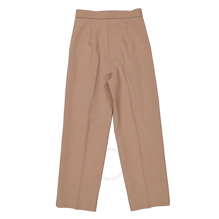 Max Mara Verbano Slim-fit Tailored Pants In Yellow