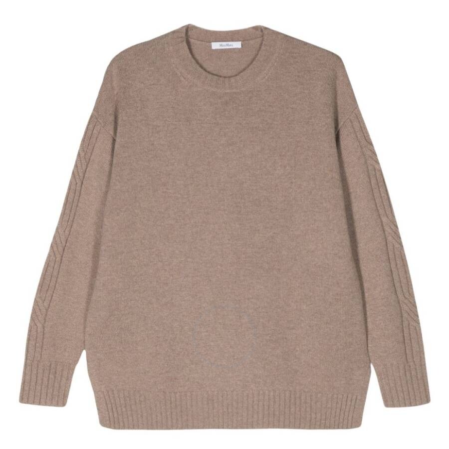 Max Mara Cable Knit Cashmere Crewneck Jumper