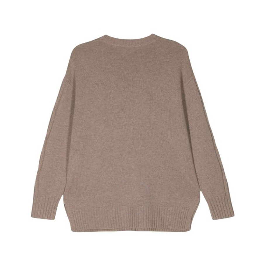 Max Mara Cable Knit Cashmere Crewneck Jumper