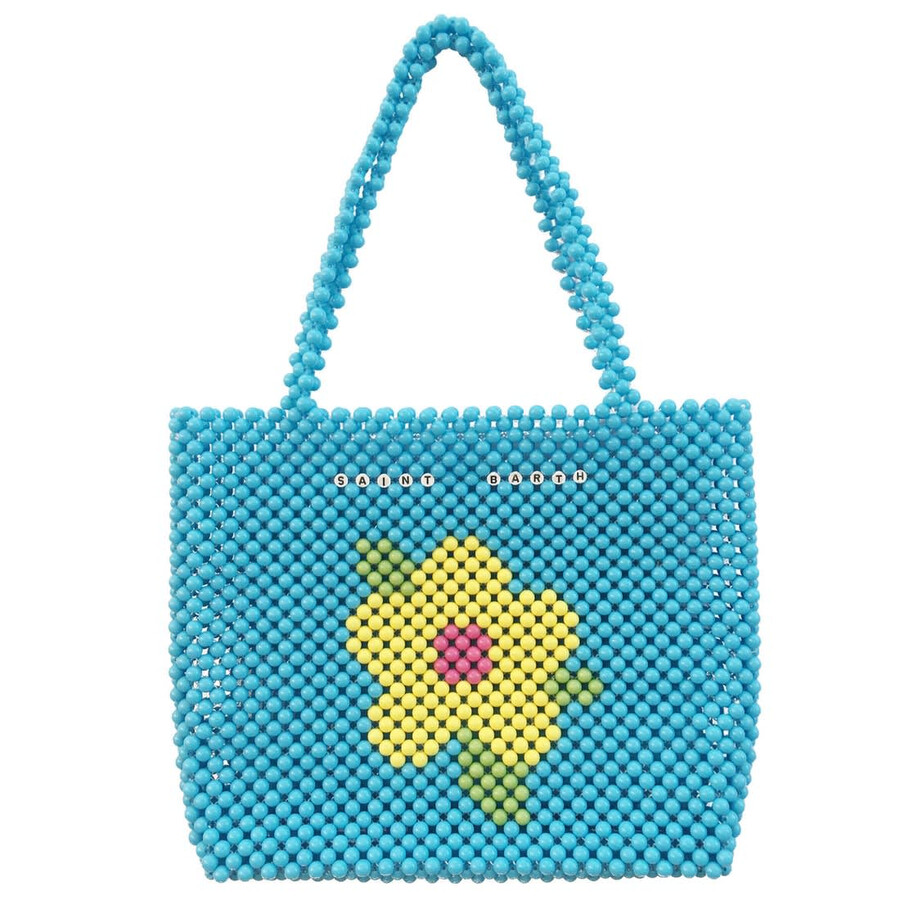 Mc2 Saint Barth Beaded Shopper In Blue