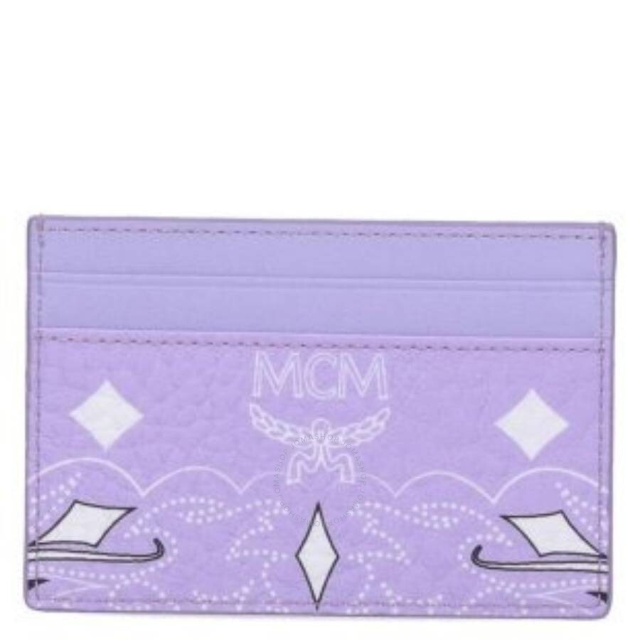 Mcm Aren Bandana Printed Card Case