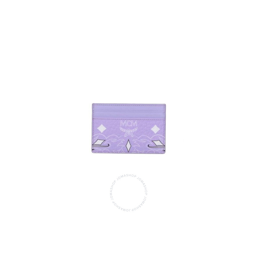 Mcm Aren Bandana Printed Card Case