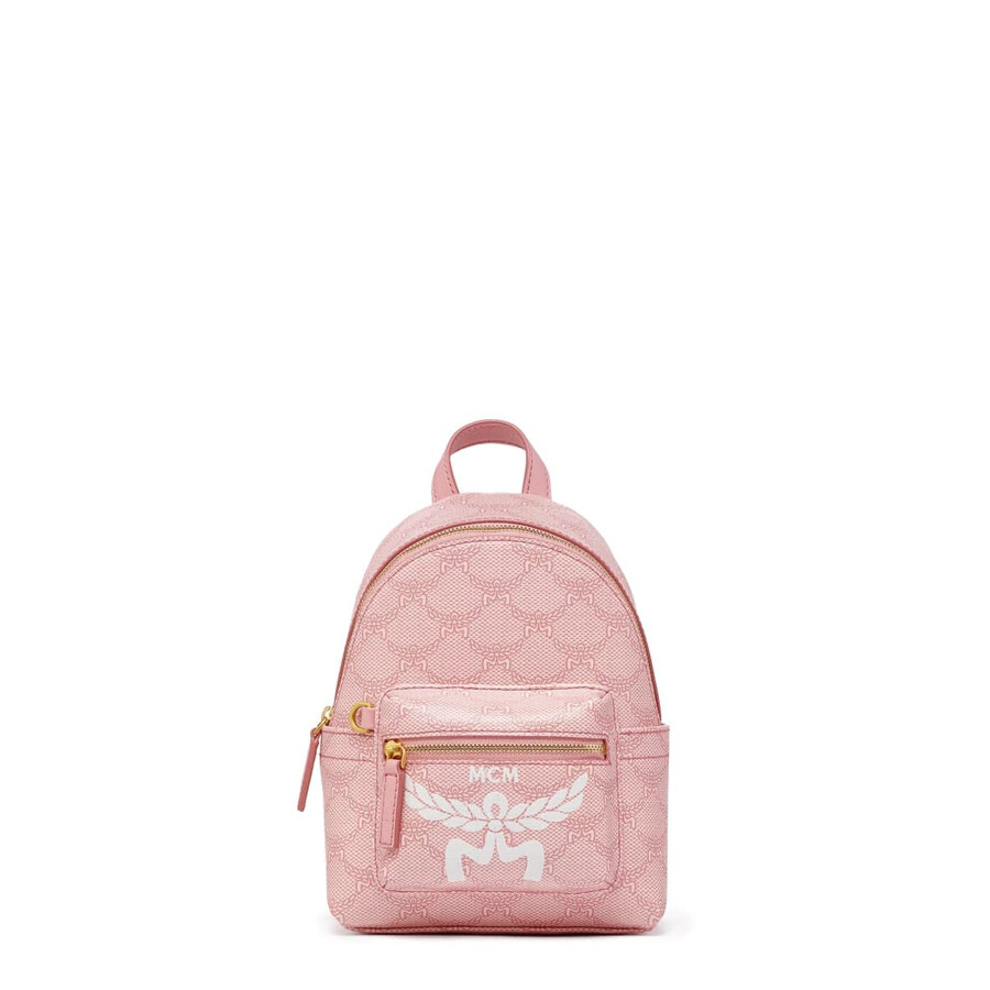 Mcm Backpack Stark Lauretos In Pink