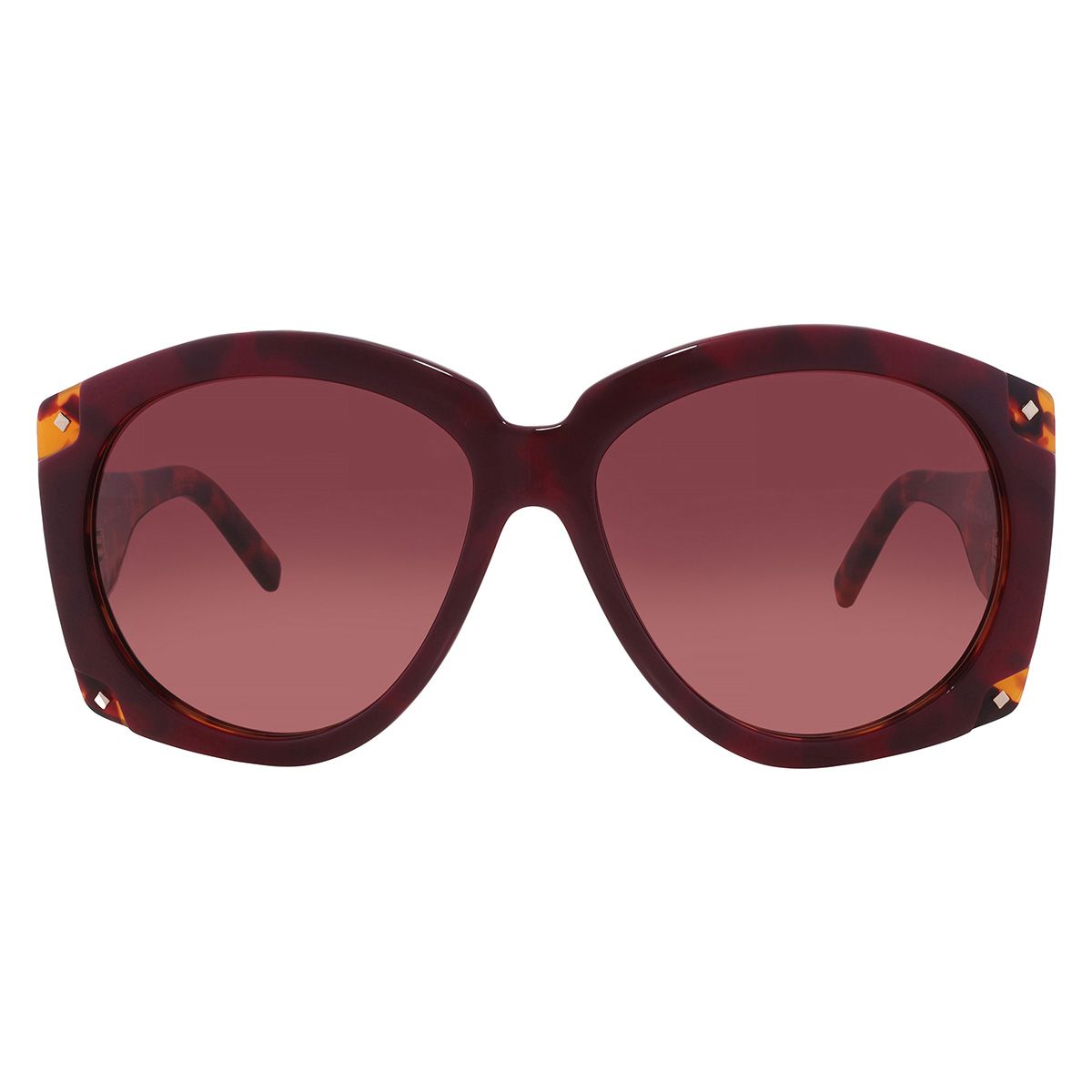 MSS2403-C1-59 MALEN SUNGLASSES WOMEN SATIN BLACK BLACK GRADIENT GREY