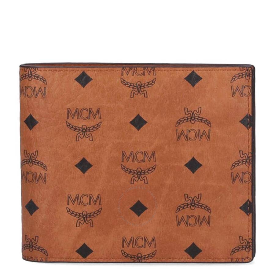 [MCM]★Maxi Visetos 3Tier Wallet Small Tracy Trifold Wallet in Visetos Cognac | MCM ®US