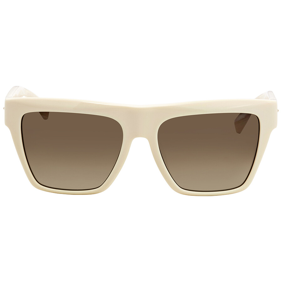 MCM Ivory Rectangular Asian Fit Sunglasses MCM601SA 103 55 MCM