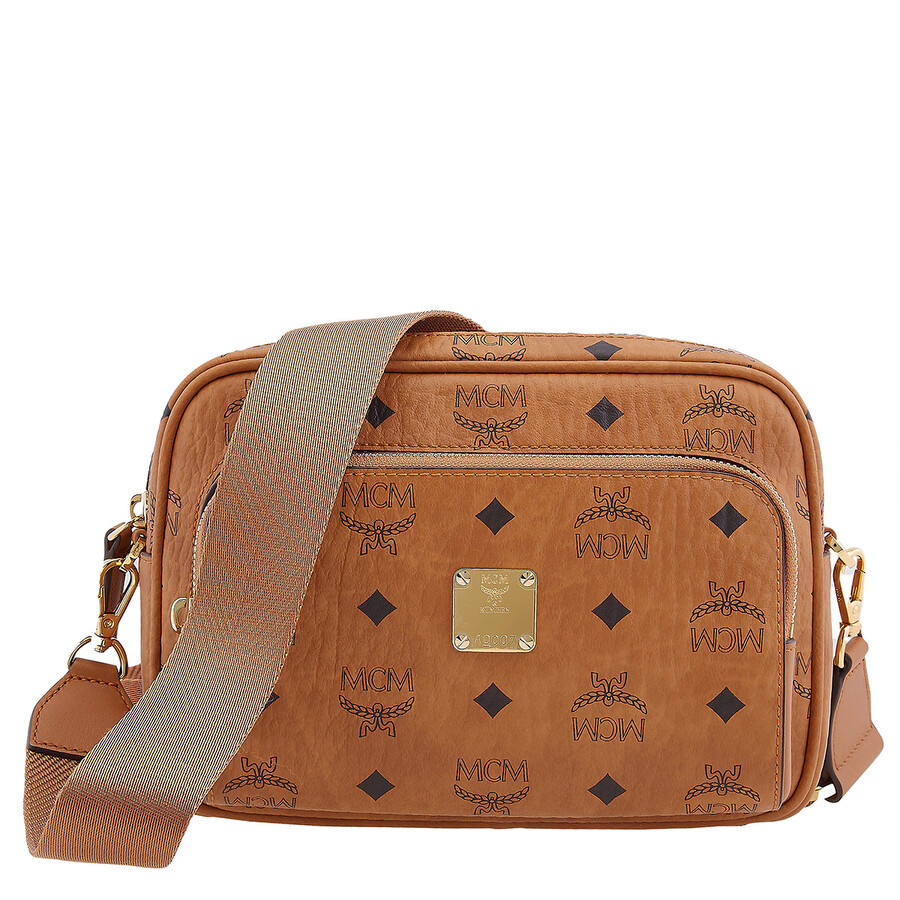 Mcm Ladies Aren Small Crossbody in Visetos Cognac MMRAAKC02CO001