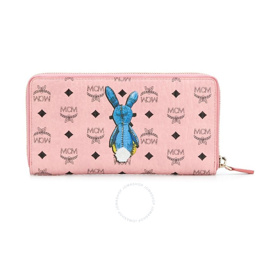 MCM Ladies Rabbit Zip Around Wallet in Visetos MCM Handbags