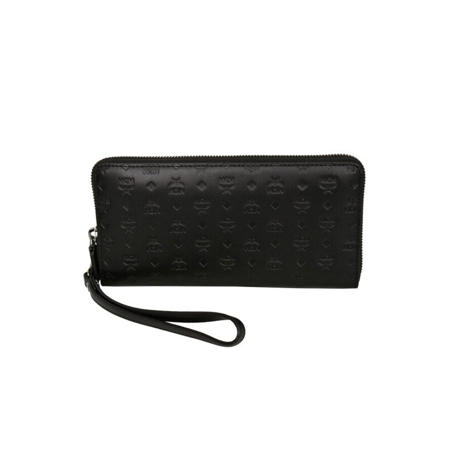 Mcm Ladies Sigmund Wallet in Monogram Leather MXL6AIE25BK001