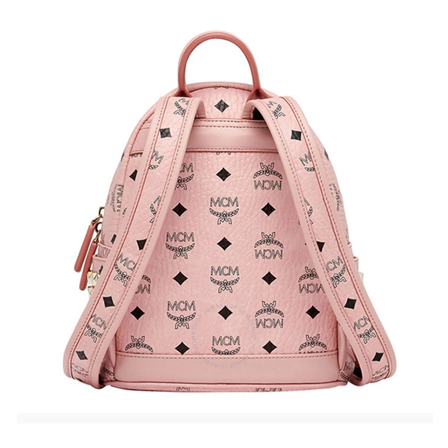 Mcm Ladies Stark Mini Backpack in Pale Pink MCM Handbags