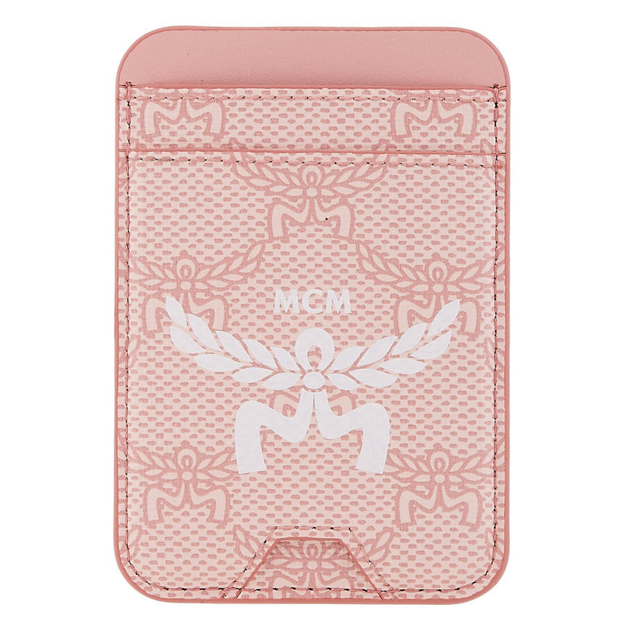 Mcm Himmel N/s Card Case In Pink