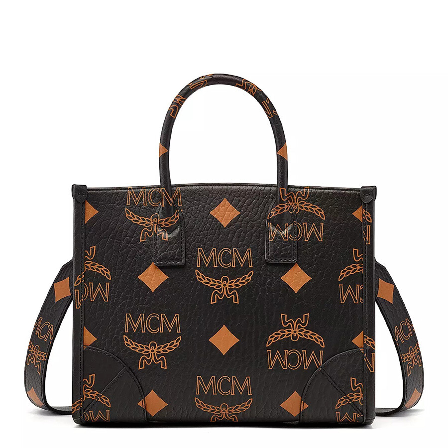 ■【美品】MCM トートバッグ　Y3983 MCM Small Munchen Tote Bag MWTDABO01BK 8809865501293