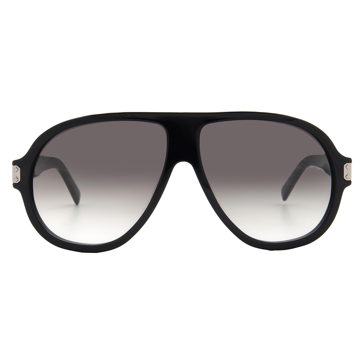 MCM Smoke Pilot Black Rectangular Sunglasses with Gold Accents NWT MSRP $350 MCM Smoke Pilot Ladies Sunglasses MW0007 01A 52 889214553034  main image 4