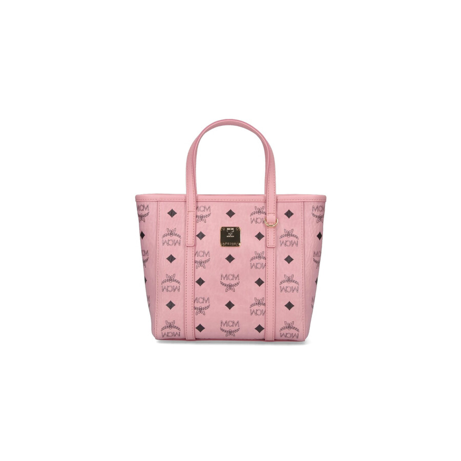 Mcm Toni Shopper Small Tote Bag In Pink