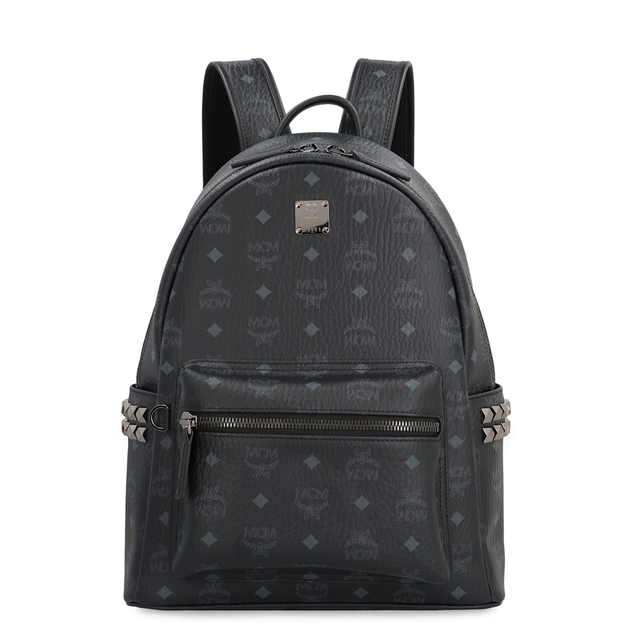 Mcm Visetos Stark Side Studs Backpack In Black