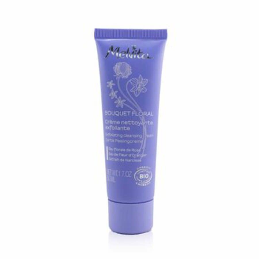 Melvita Ladies Bouquet Floral Exfoliating Cleansing Cream 1.7 oz Skin Care 3284410040253 In Cream / Orange / Rose