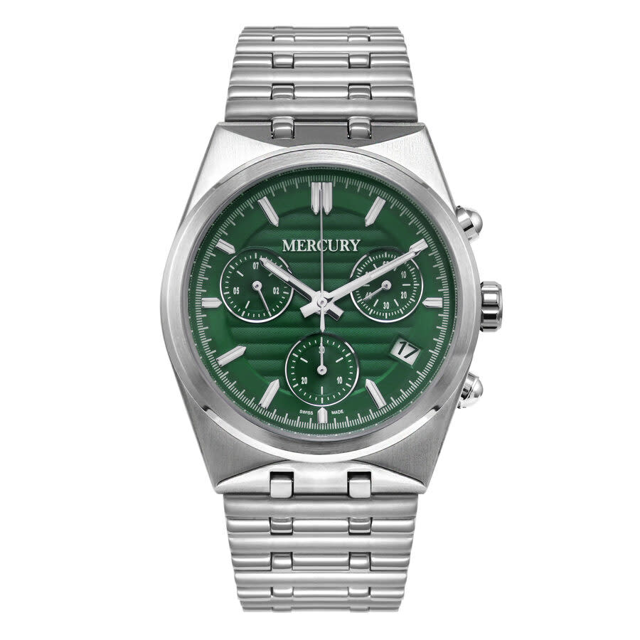Mercury 492 Collection Green Dial Men's Watch MEC492-SS-12