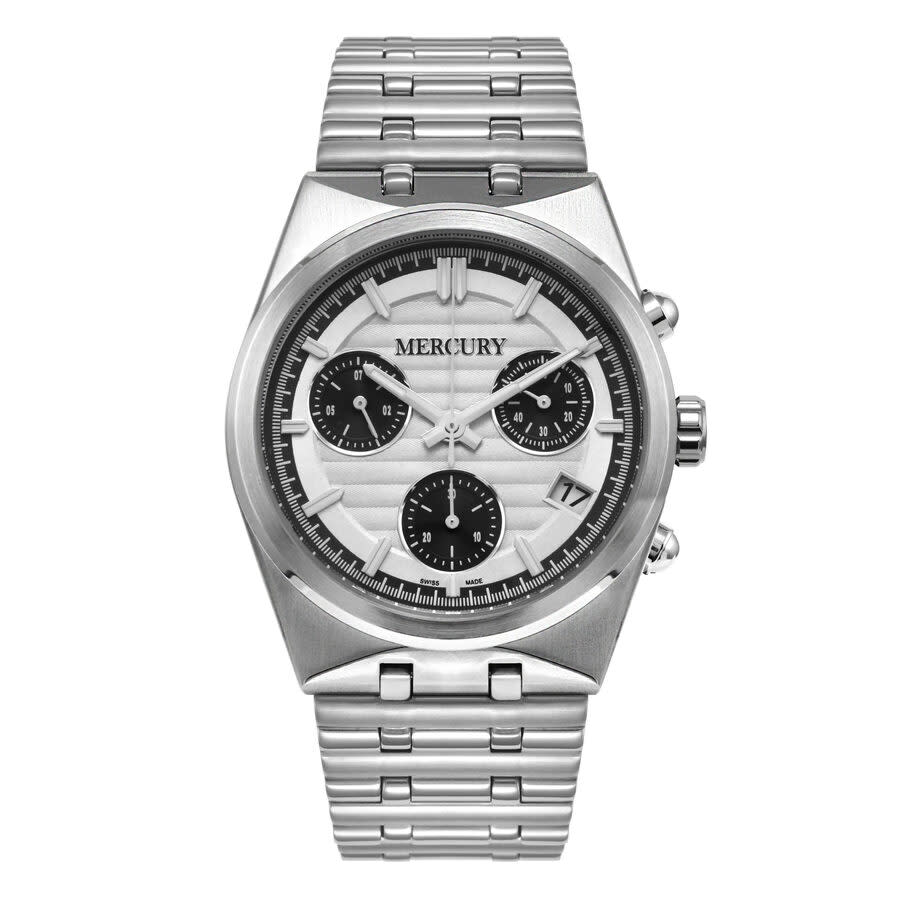 Mercury 492 Collection White Dial Men's Watch MEC492-SS-1