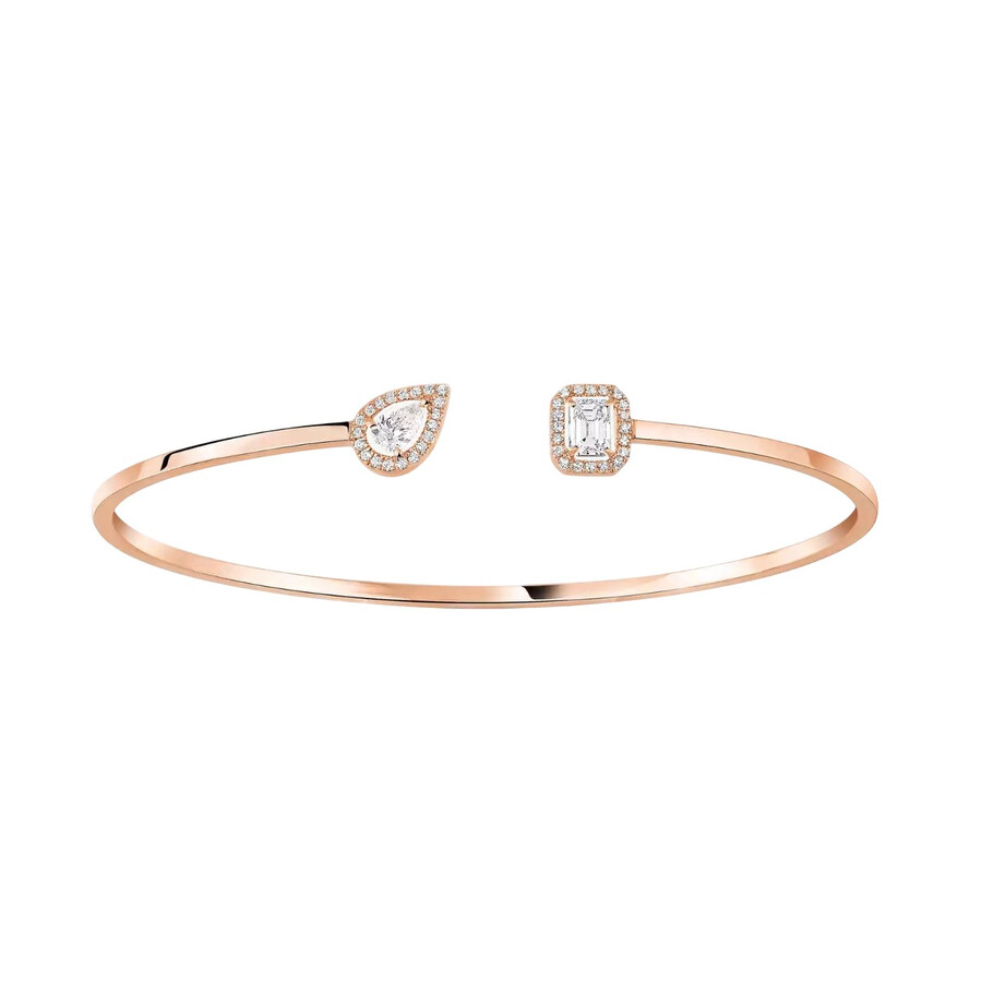 Messika 18k Rose Gold My Twin Toi Moi Thin Diamond Bangle