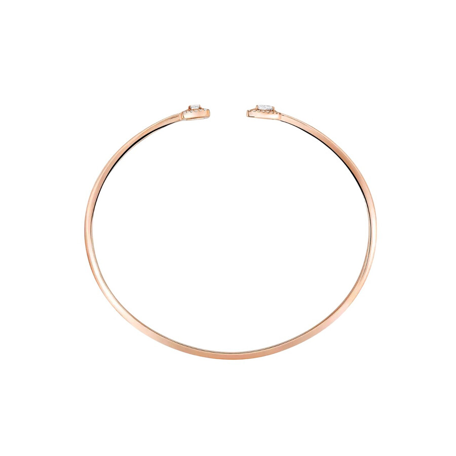 Messika 18k Rose Gold My Twin Toi Moi Thin Diamond Bangle