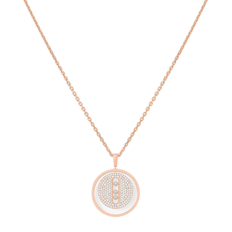 Messika Lucky Move 18k Rose Gold Diamond Necklace
