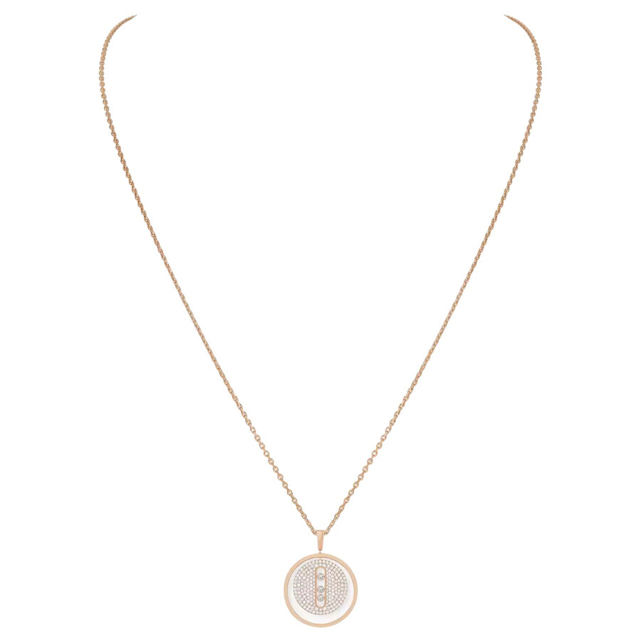 Messika Lucky Move 18k Rose Gold Diamond Necklace