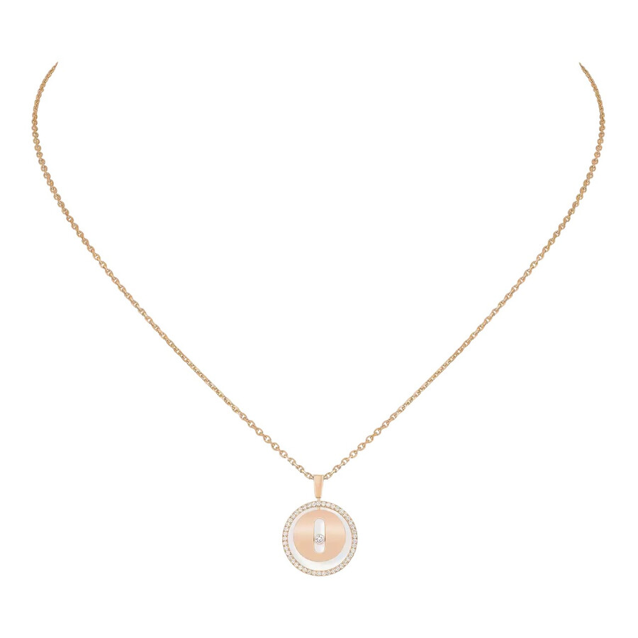 Messika Lucky Move 18k Rose Gold Diamond Necklace
