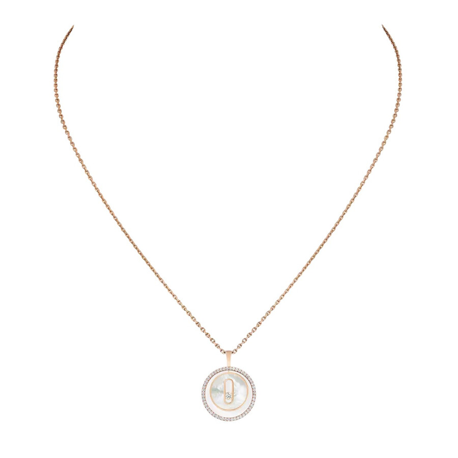 Messika Lucky Move 18k Rose Gold Diamond Necklace