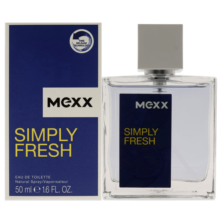 Mexx Men's Simply Fresh Edt Spray 1.6 oz Fragrances 3614229408461 In Blue