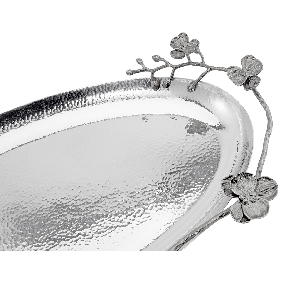 Michael Aram Black Orchid Large Oval Platter In Purple/black
