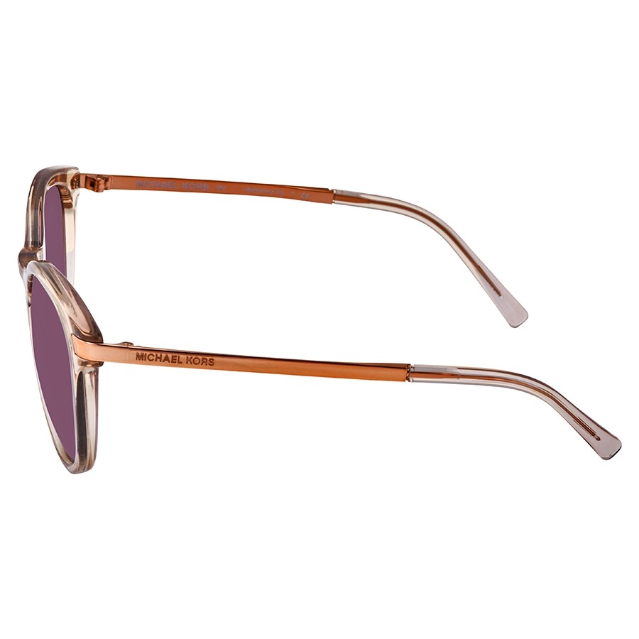 Michael Kors Adrianna III Purple Gradient Round Ladies Sunglasses