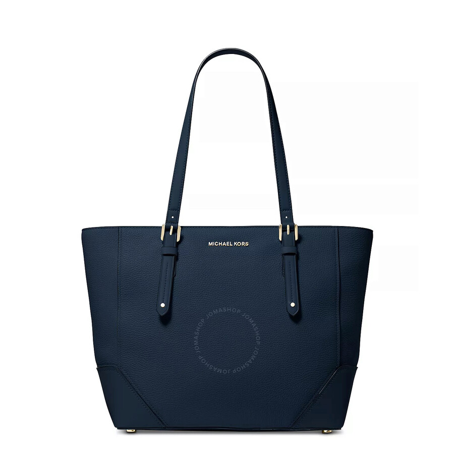 Michael Kors Aria Large Blue Leather Tote 30H9GXAT3L 193599287010