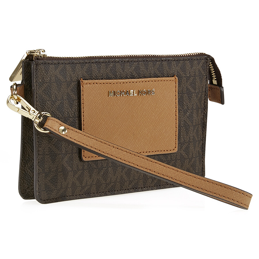 Michael Kors Bedford Signature Clutch Brown / Acorn Bedford