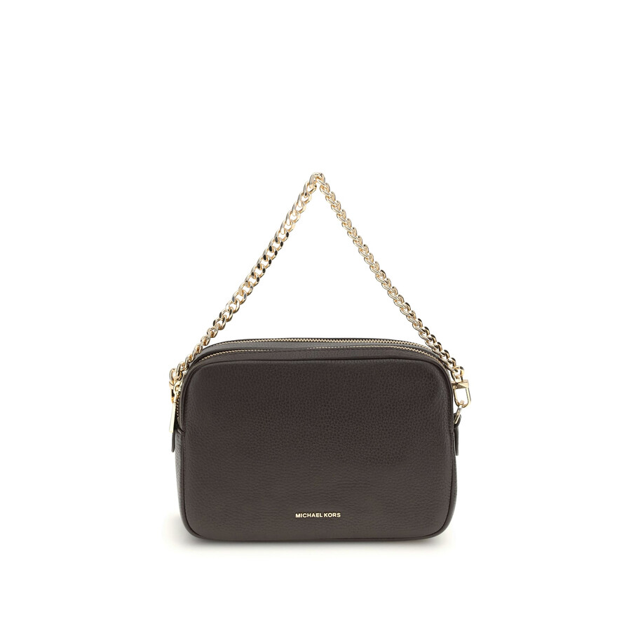 Michael Kors Bryant Hammered Leather Shoulder Bag In Brown