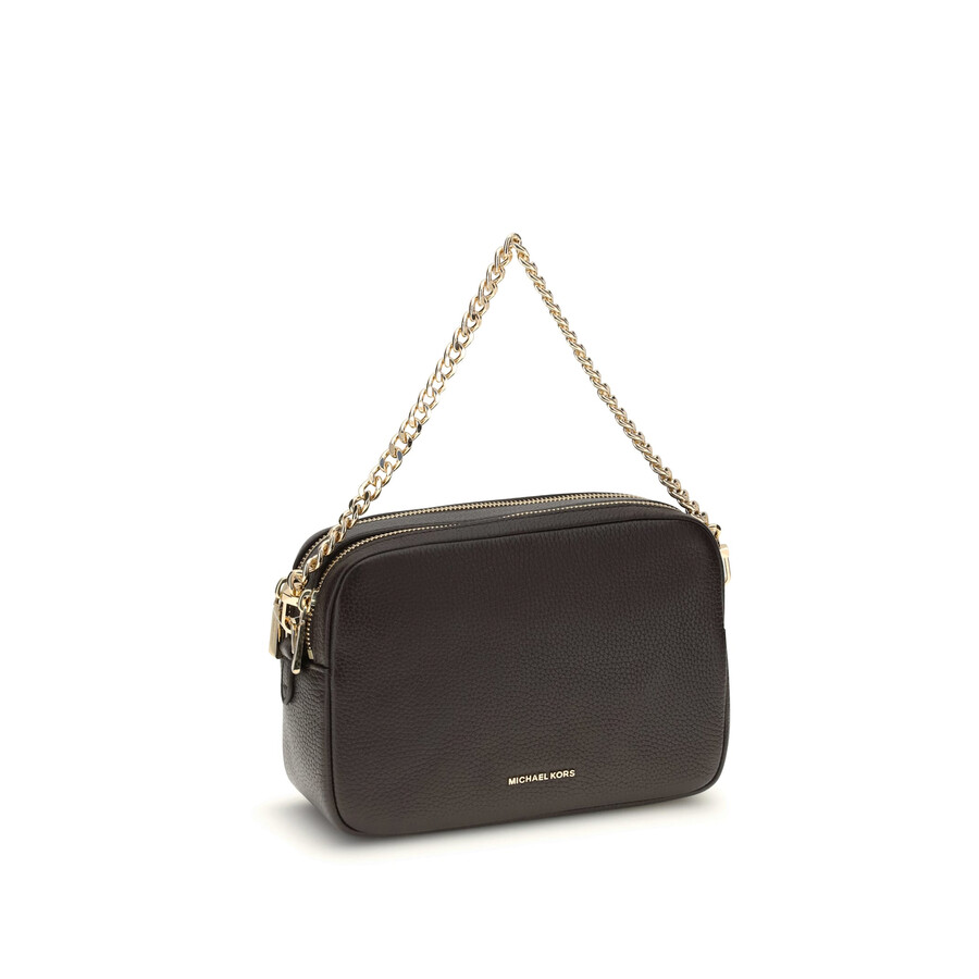 Michael Kors Bryant Hammered Leather Shoulder Bag In Brown