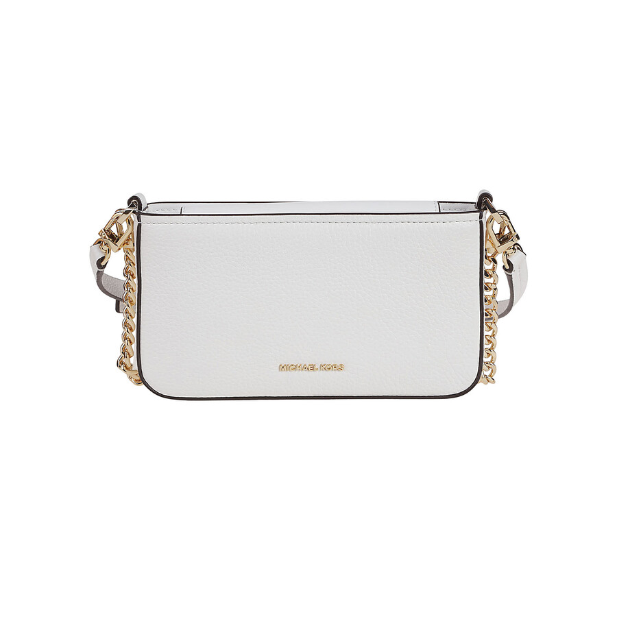 Michael Kors Bryant Small Convertible Crossbody Pouchette Bag In White