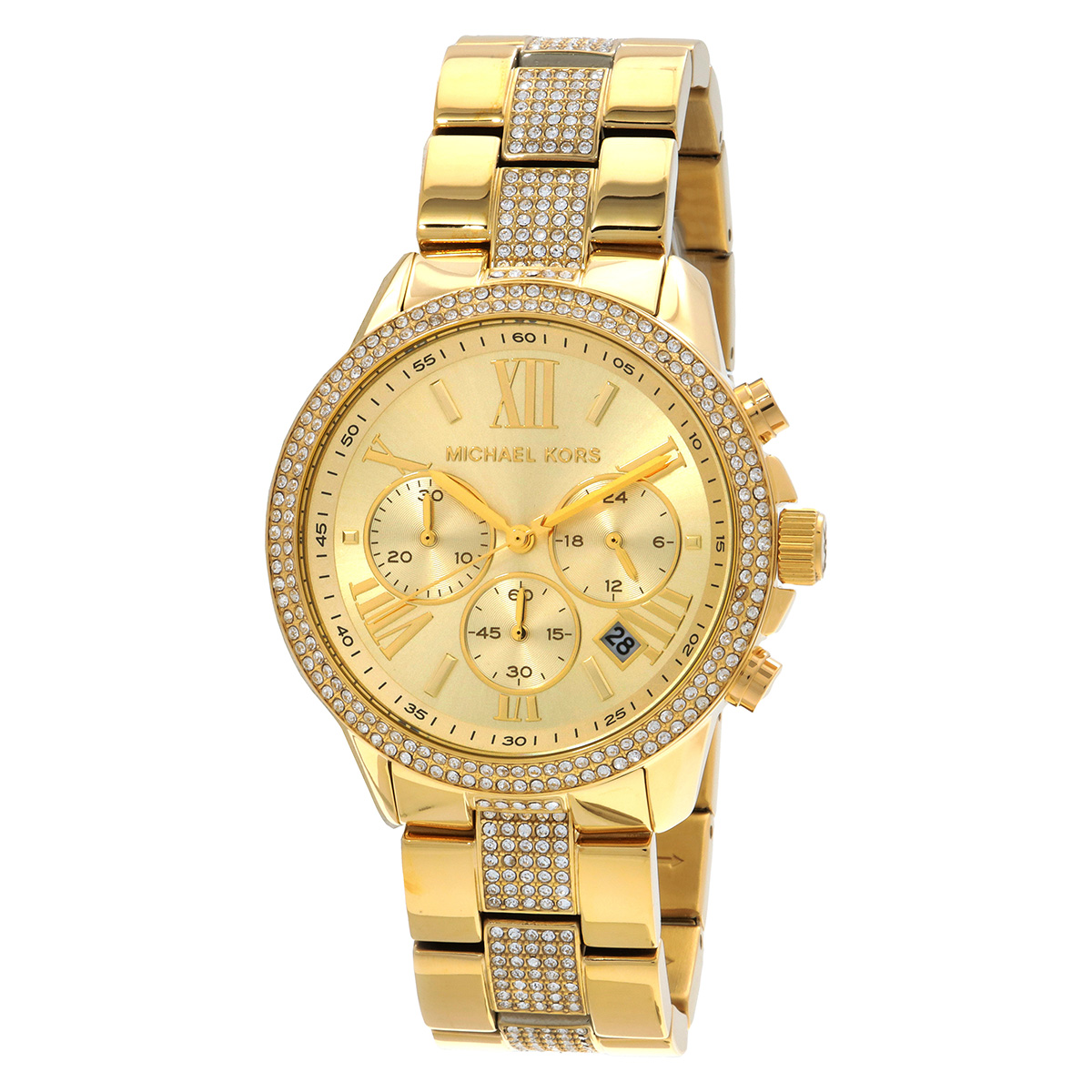 Michael Kors Brynn Chronograph Quartz Crystal Gold Dial  display picture 1